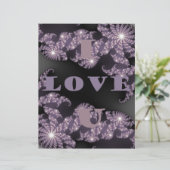 Celestial Sentiments I Love You Galactic Greeting  (Standing Front)