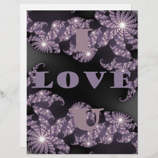 Celestial Sentiments I Love You Galactic Greeting  (Front/Back)