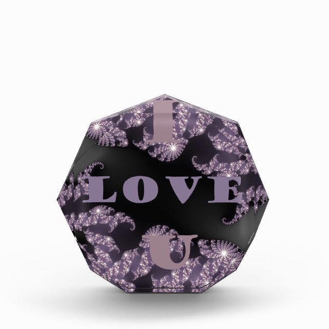 Celestial Sentiments I Love You Galactic Greeting  Award (Front)