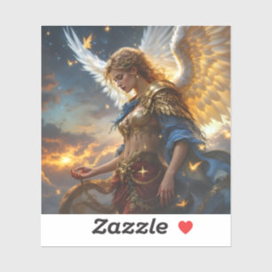 Celestial Sentinel – Angel of Dawn and Divine Just Sticker