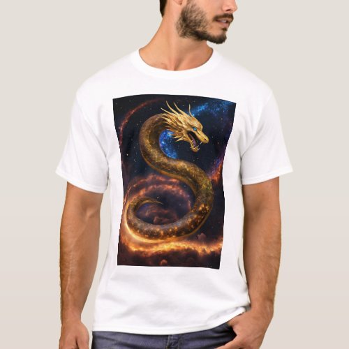 Celestial Serpent worlds Fanion  T_Shirt