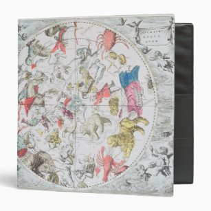 Celestial Showing the Signs of the Zodiac 3 Ring Binder