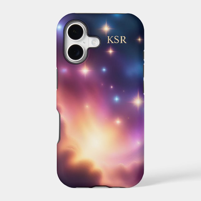 Celestial Skies Monogram  Iphone Case (Back)