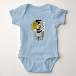 Celestial Skull Moon Baby Bodysuit