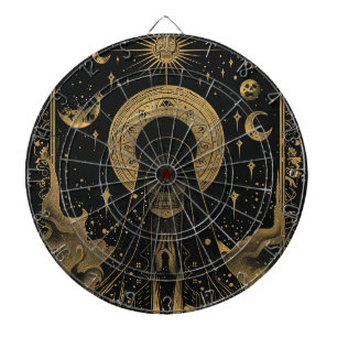 Celestial Skull Night Sky Dart Board