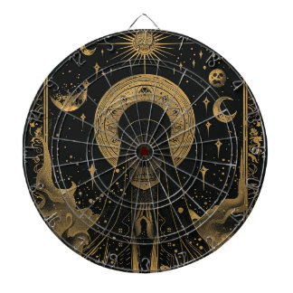 Celestial Skull Night Sky Dart Board