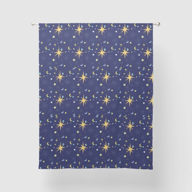 Celestial Sky  Sheer Curtains (Front)