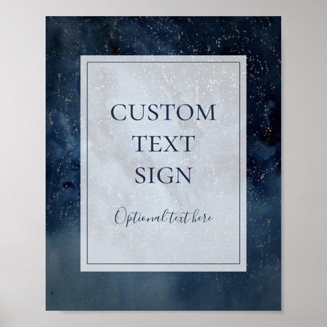 Celestial Sky With Frame Cards and Gifts Custom Poster (Front)