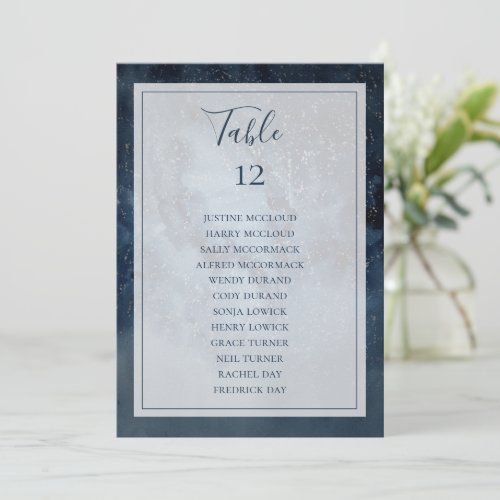 Celestial Sky With Frame Table Seating Chart
