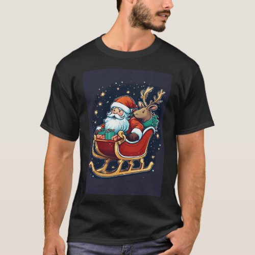 Celestial Sleigh Ride Dan Mumfords Enchanted  T_Shirt