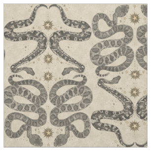 celestial snakes parchment fabric