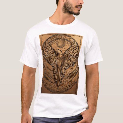 Celestial Soar Futuristic Winged EleganceT_Shirt T_Shirt