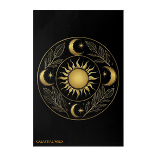 Celestial Solis Mandala Acrylic Wall Art