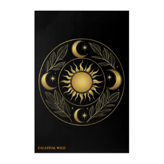 Celestial Solis Mandala Acrylic Wall Art