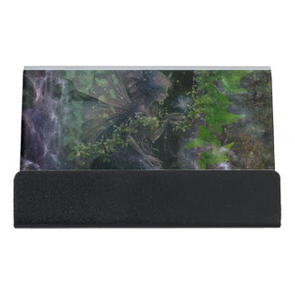 "Celestial Space Fairy"  Desk Business Card Holder