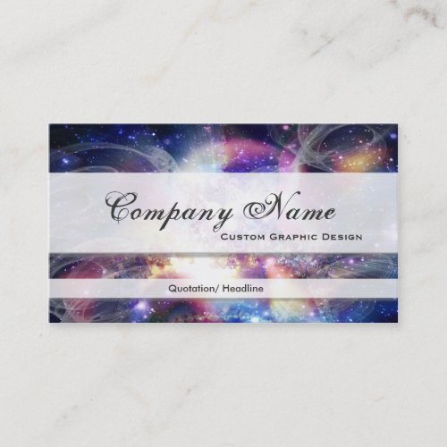 Celestial Space Graphic Designer Business Cards
