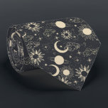 celestial space sun moon galaxy planet beige neck tie<br><div class="desc">Elevate your wardrobe with stylish and customizable neck ties perfect for any occasion. Whether you’re dressing up for work, a wedding, or a special event, our custom neck ties and personalized neck ties offer a unique touch that reflects your personality and style. Choose from elegant patterns, bold colors, or quirky...</div>