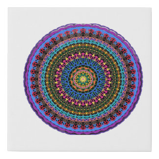 Celestial spectrum Mandala Canvas Print