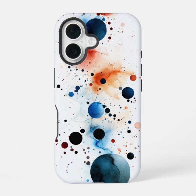 Celestial Splash" – Watercolor Abstract Phone Case (Back)