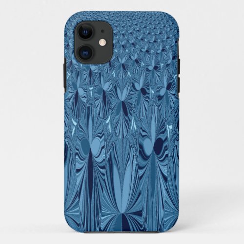 Celestial Splendor Iridescent Blue Rose Design iPhone 11 Case