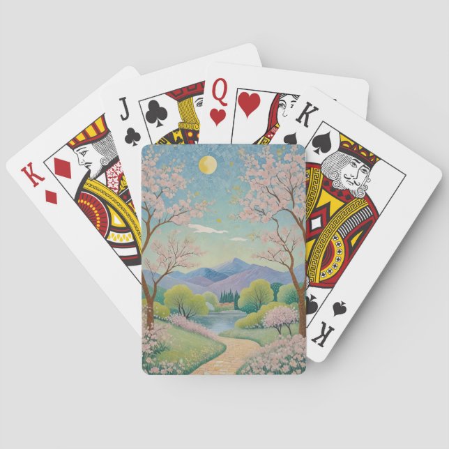 Celestial Springpath Poker Cards (Back)