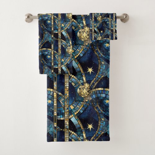 Celestial Stained Glass Bath Towel Set