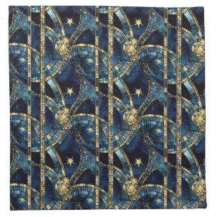 Celestial Stained Glass Cloth Napkin