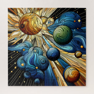 Celestial Stained Glass Puzzle