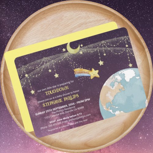 Celestial Star Custom Typography Cute Unique Fun Invitation