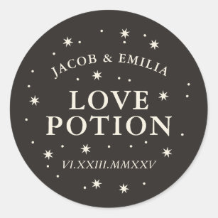 Love Potion Wedding Stickers & Labels - 7 Results