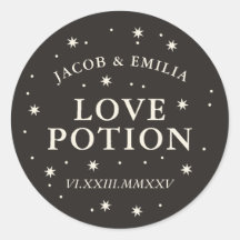 Celestial star love potion wedding cocktail favor