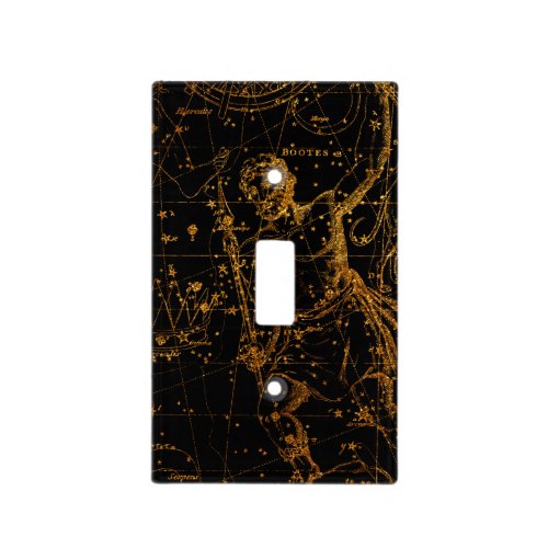 Celestial Star Map Astrological Gold Hercules Light Switch Cover