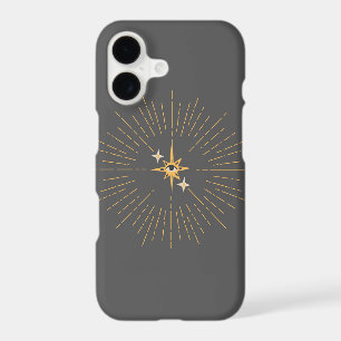 Celestial Starburst Custom Name Astrology iPhone 17 Case