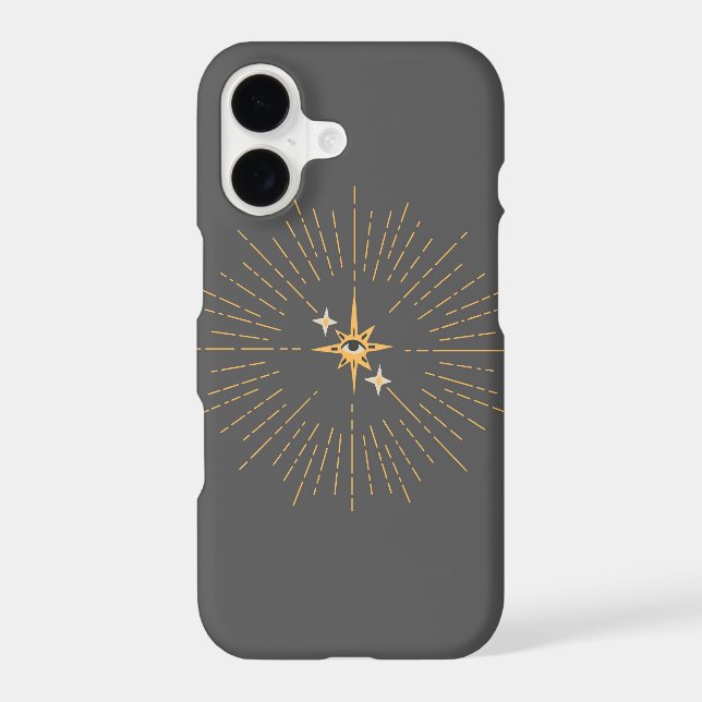 Celestial Starburst Custom Name Astrology  Case-Mate iPhone Case (Back)