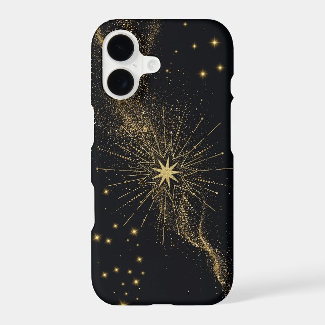 Celestial Starburst Gold Black  Case-Mate iPhone Case (Back)