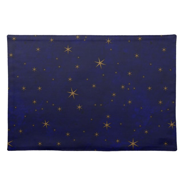 Celestial Starry Night Cotton Placemat (Front)