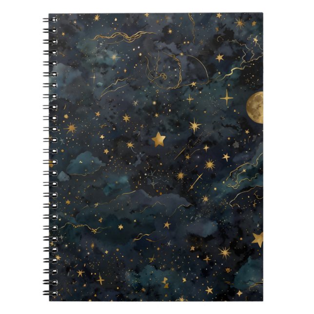 Celestial Starry Night Notebook (Front)