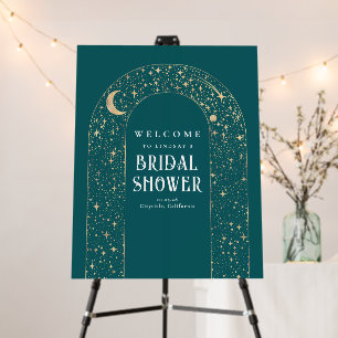 Celestial Stars Moon Bridal Shower Welcome Sign