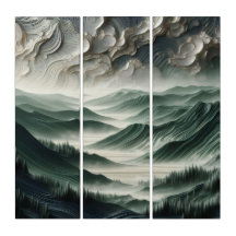 Celestial Strata Verdant Cloudscape