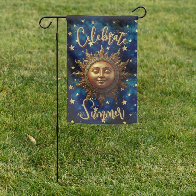 Celestial Summer Celebrate Summer Garden Flag (In SItu)