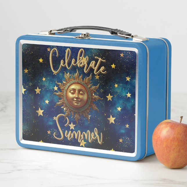 Celestial Summer Celebrate Summer Metal Lunch Box (In Situ)