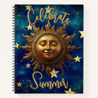 Celestial Summer Celebrate Summer  Notebook