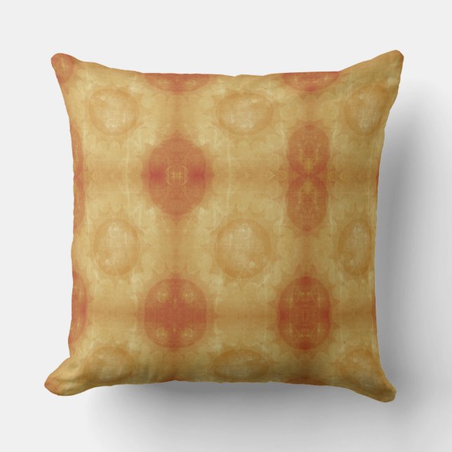 Celestial Sun Abstract Throw Pillow (Front)
