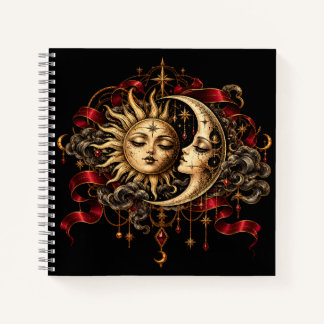 Celestial Sun and Moon Gothic Mystical Journal