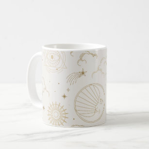 Celestial Sun and Moon Mystical Coffee Mug