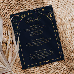 Celestial Sun and Moon Mystical Details Enclosure Card