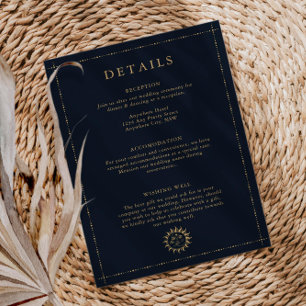 Celestial Sun and Moon Mystical Details Enclosure Card