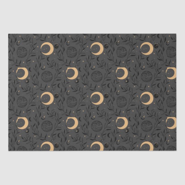 Celestial Sun and Moon Pattern Tissue Paper (Front)