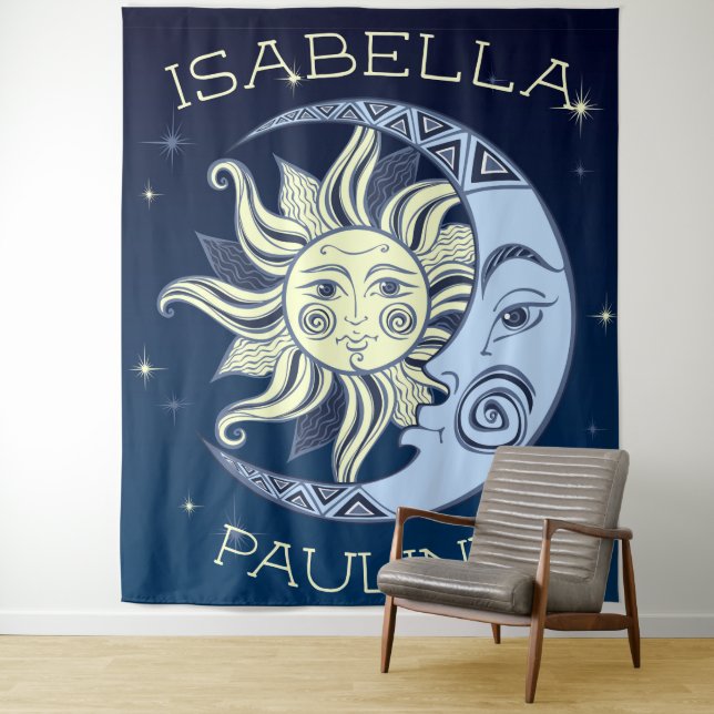 Celestial Sun and Moon  Tapestry (In Situ)