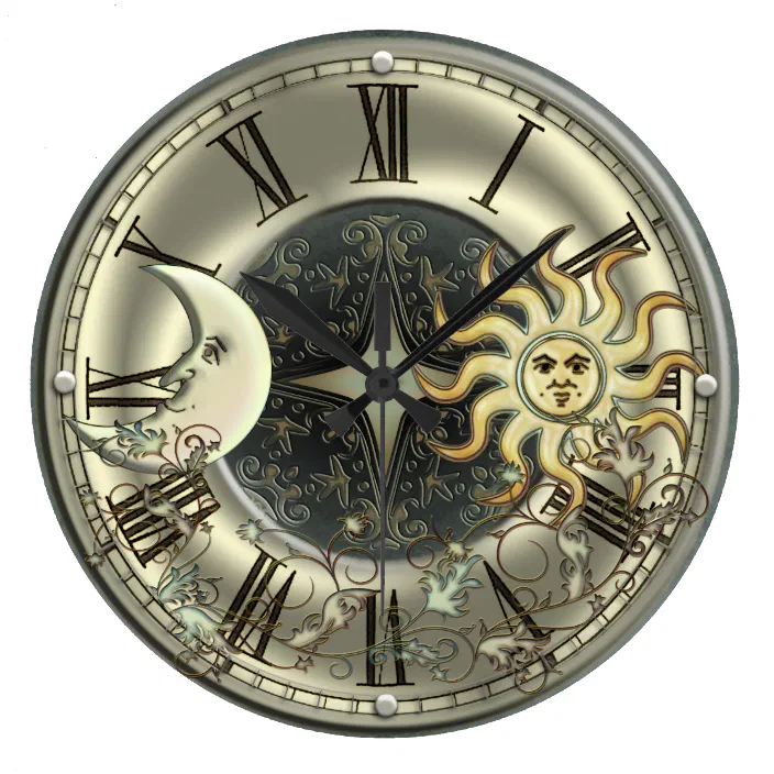 Modern Clock Modern Art Art Wall Clock Astrology Clock Moon Clock Tarot Clock Home Decor Celestial Clock Sun Clock